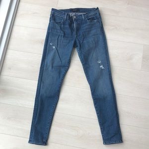 J brand indigo skinny jeans